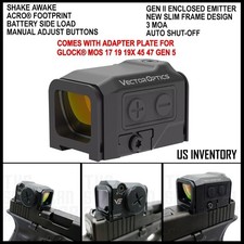 TACTICAL ENCLOSED SHAKE AWAKE RED DOT – FITS GLOCK® MOS MODELS 17 19 45 and more