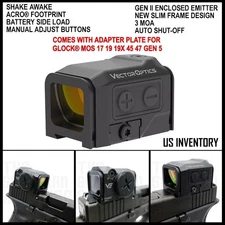 TACTICAL ENCLOSED SHAKE AWAKE RED DOT – FITS GLOCK® MOS MODELS 17 19 45 and more