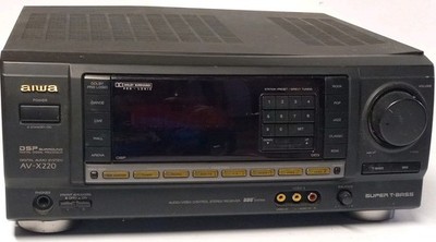 Aiwa AV-X220 Super T-Bass AV Surround Stereo Receiver PARTS or REPAIR ONLY USED