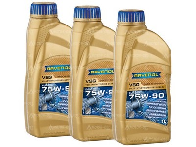 3 Liter (3x1L) RAVENOL VSG SAE 75W-90 Getriebeöl Made in Germany