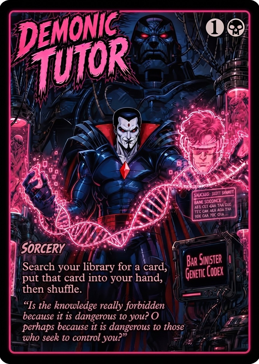 Demonic Tutor Mr. Sinister!!!