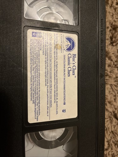 Blue's Clues Classic Clues VHS 2004 Nickelodeon Tape Only No Sleeve Box - Picture 5 of 5
