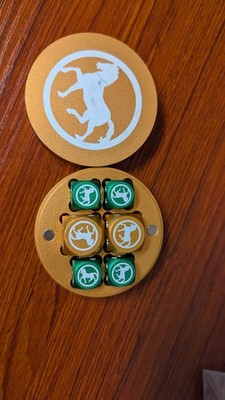 Battletech Dice Puck - Eridani Light Horse  Official Catalyst Metal Dice