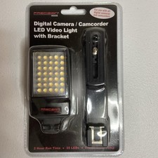 New Precision Design Digital Camera/Camcorder Led Video Light w/Bracket
