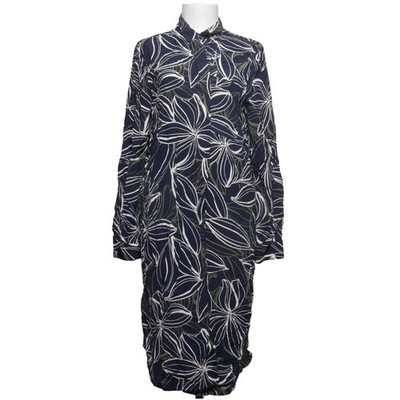 Ann Taylor Factory, Kleid, Größe: L, Blau/Weiß/Grün, Viskose, Blumen, Damen #hcz