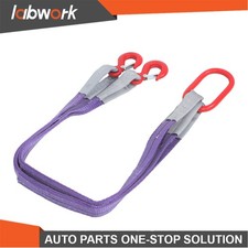 Labwork 3.3 FT Lifting Slings Straps with Hooks 4409LB Capacity Two Leg Sling