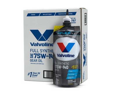 Valvoline Flexfill SAE 75W140 Full Synthetic Gear Oil 1 QT, Case of 4