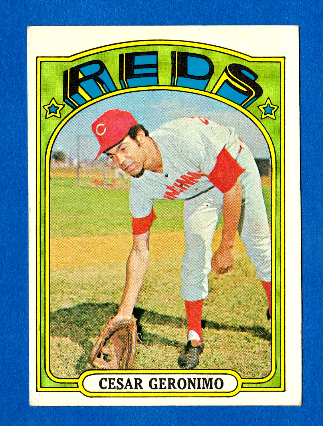 1972 TOPPS #719 CESAR GERONIMO CINCINNATI REDS CARD -- EX