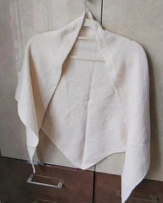 White 100% Pure Cashmere Shoulder Wrap - Image 1 of 4