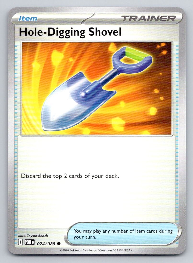 Pokemon Hole-Digging Shovel Perfect Order ME03 C 074/088 NM