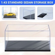 1:43 Model Acrylic Display Case with Base, Stackable Toy Car Storage Organizer
