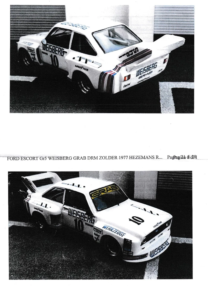 1-43 Ford Escort II RS 1800 WEISBERG DRM'77 Norisring #10 resin kit Remember - Immagine 3 di 4