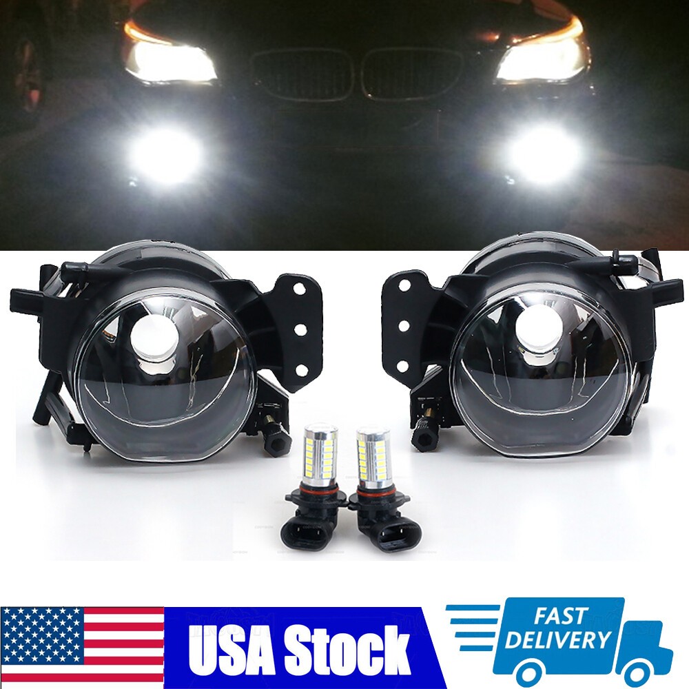 Front LED Fog Light Driving Lamp For BMW E60 525I 528I 530I 545I 550I M5 2004-10
