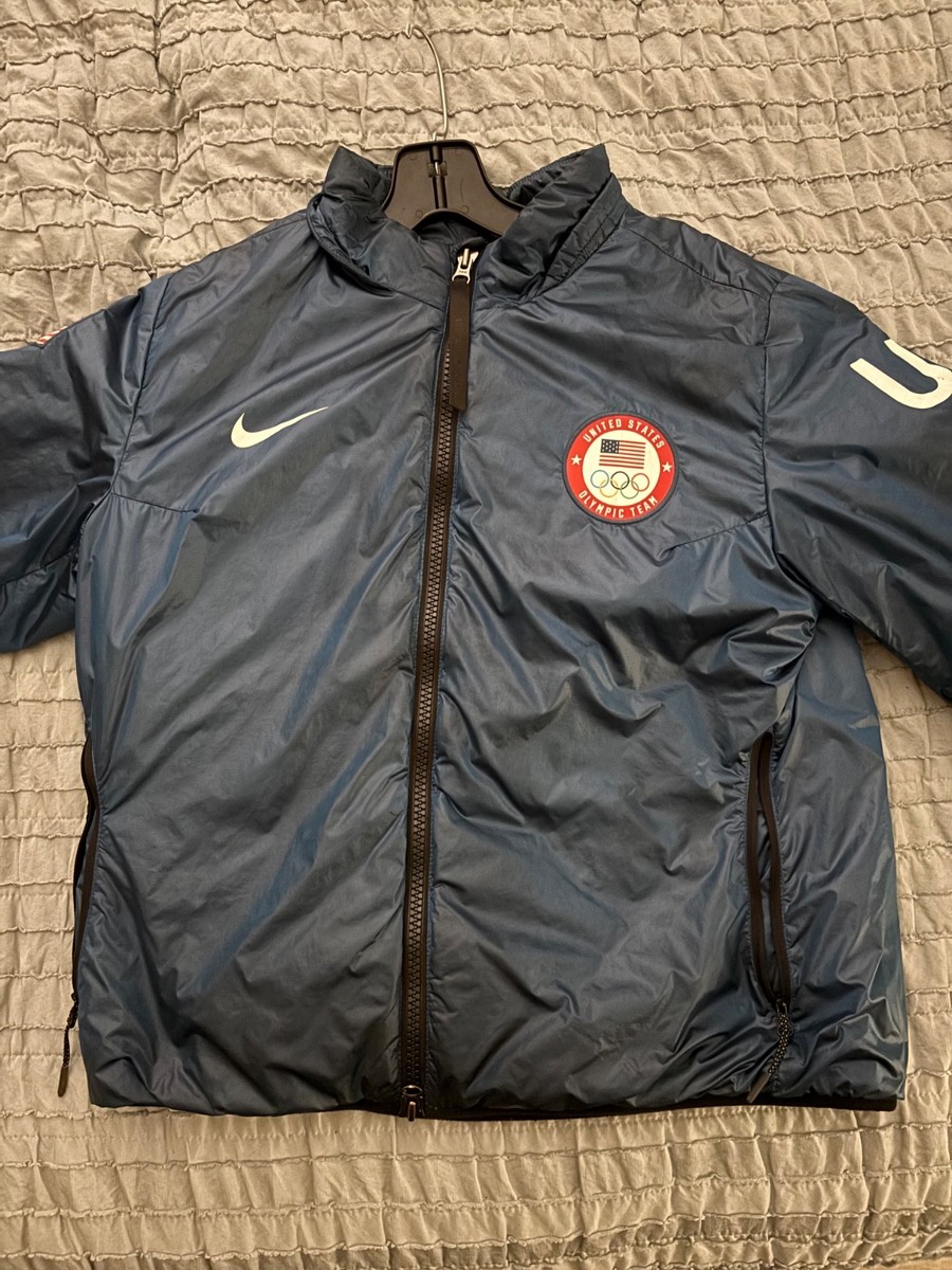 Nike オリンピックチーム ナイロンジャケット ネイビー Nike NikeLab TEAM USA Winter OLYMPIC SUMMIT Blue JACKET 916645-474