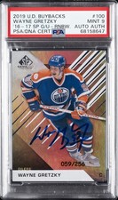 2019 UD BUYBACKS #100 WAYNE GRETZKY #/6 PSA 9 AUTO AUTHENTIC