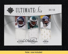 2009 Ultimate Collection Six Jerseys 68/99 Steve Slaton Brian Westbrook n8a