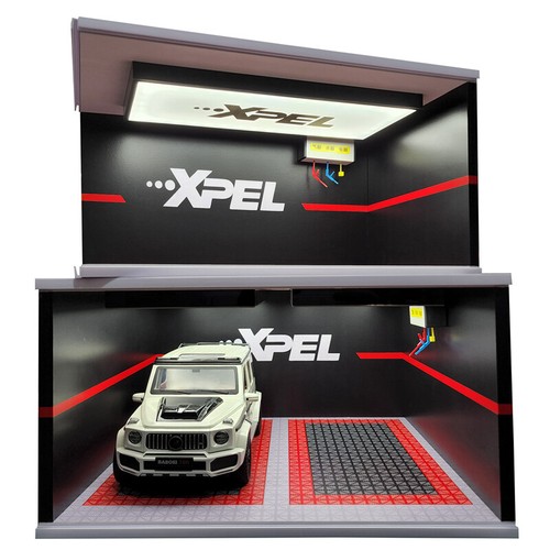 1:18/24 Diorama Car Garage Model Car Cabinet Showroom Scene Display Model Toys - Picture 5 of 30