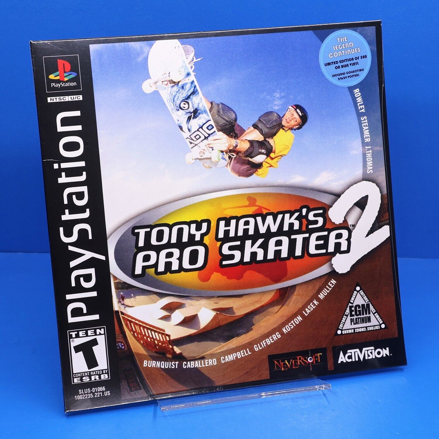 Tony Hawk's Pro Skater 2 THPS2 Vinyl Record Soundtrack LP Opaque Blue VGM OST