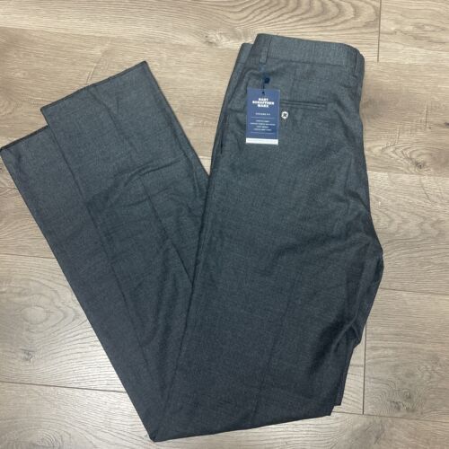 Hart Schaffner Marx Dress Pants Mens 32 Chicago Fit Wool Unhemmed