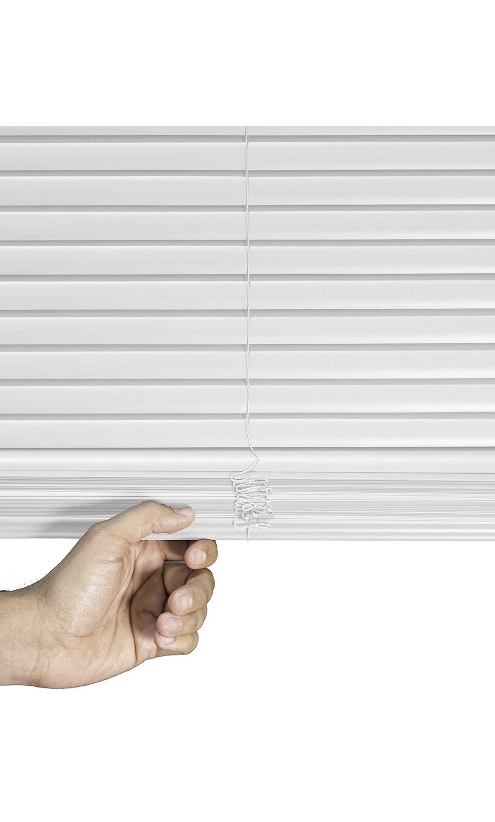 CHICOLOGY Horizontal Window Blinds, White, 56.75" W X 48" H