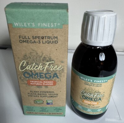 CatchFree Omega, Tropical Mango,  4.23 fl oz (125 ml) Exp.03/2025