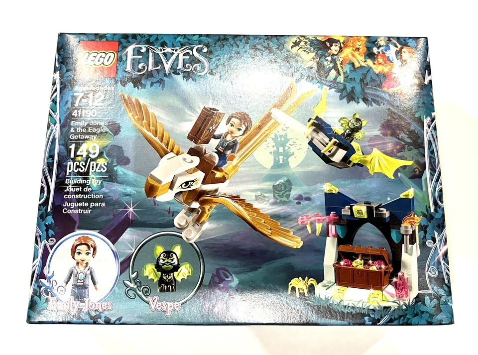 Lego Elves: Emily Jones & the Eagle Getaway (41190) Novo Taco Vespe Selado Novo Novo em folha - Imagem 2 de 4