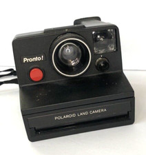 Polaroid Pronto RF Instant Land Camera With Strap Vintage UNTESTED