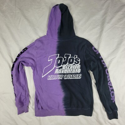 Hot Topic JoJos Bizarre Adventure Stardust Crusaders Small Split Dye Hoodie