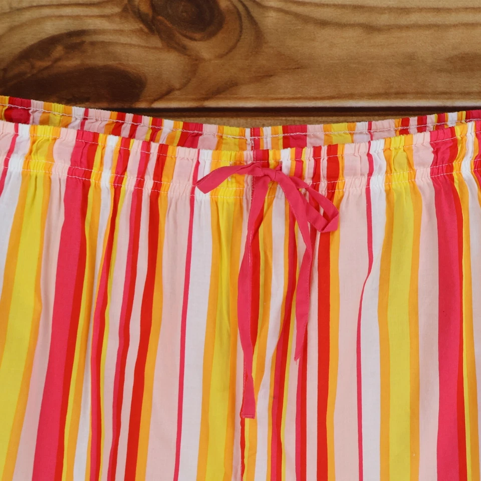 Pantalones cortos boxer Joe para mujer 2X coloridos a rayas 100 % algodón cintura elástica tiro alto Foto 4 de 4