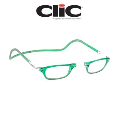 Magnetische Lesebrille Clic Classic XL Green Hoya Lens 100% Authentic Cli