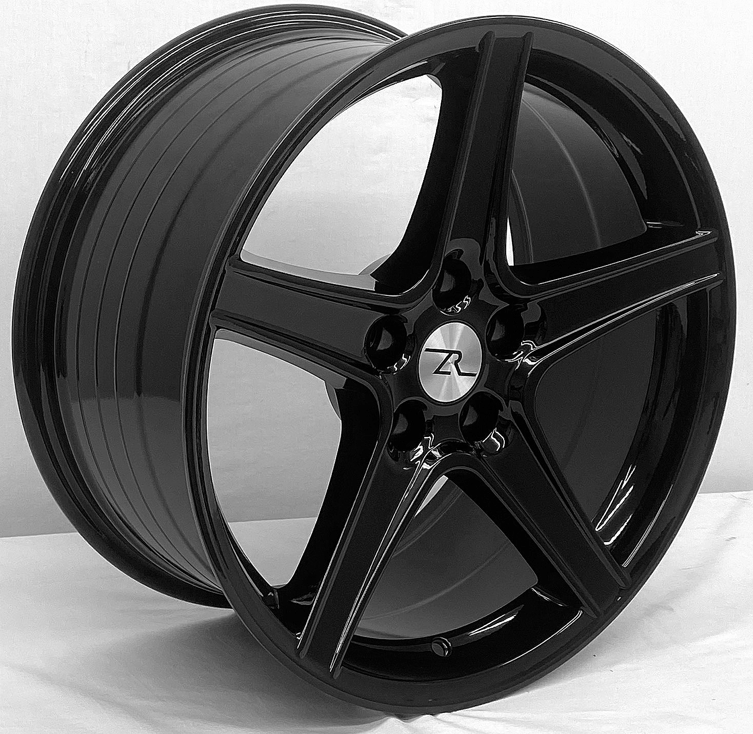18" Gloss Black Mustang Saleen Style Wheels 18x9 & 18x10 5x114.3 FLOW