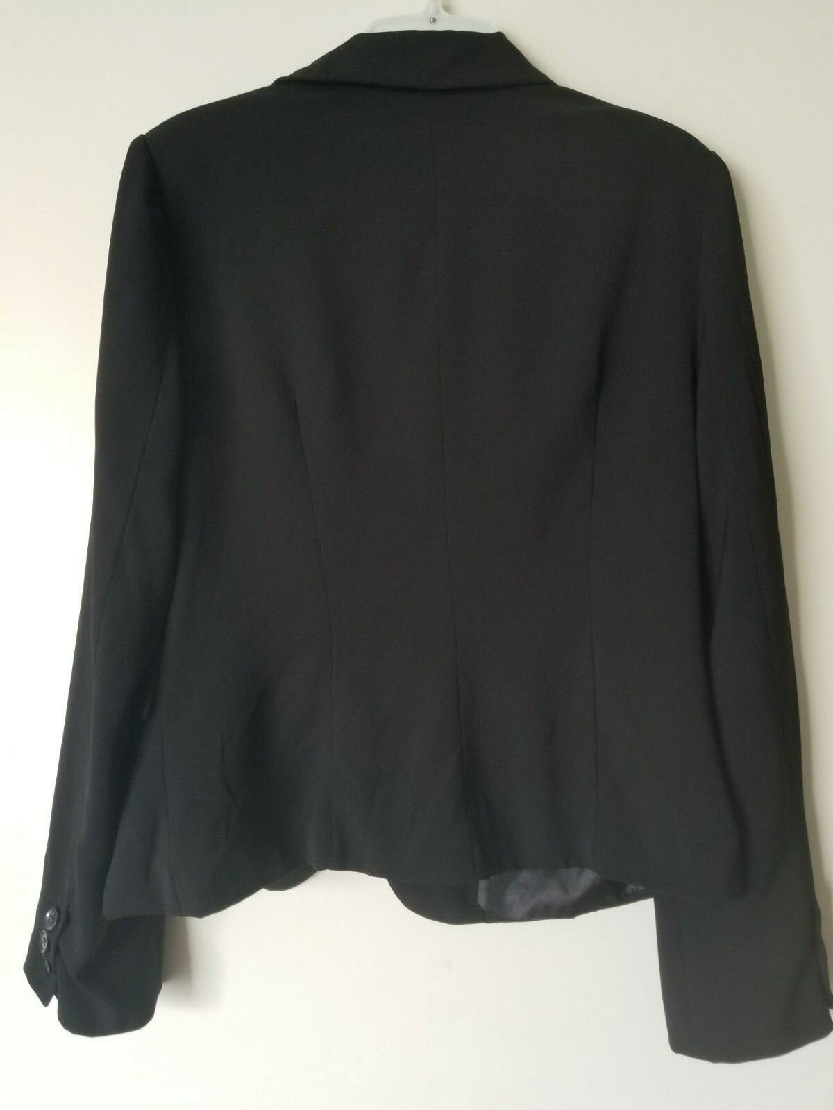 Papaya Basic Solid Black Long Sleeve Single Butto… - image 6