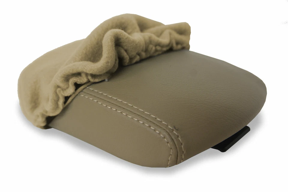 Fits 2001-2005 Toyota RAV4 Protector Fleece Console Lid Armrest Cover Beige - Image 4 of 4