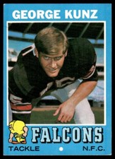 1971 Topps George Kunz Rookie Atlanta Falcons #109
