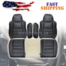 7x For 2002-2007 Ford F250 F350 Super Duty Front Seat Cover Driver Foam Black