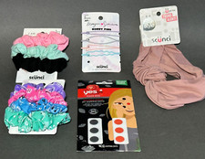 New Scunci Hair Accessories-7Scrunchies-Headwrap-4Bobby Pins-24 Zit Zapping Dots
