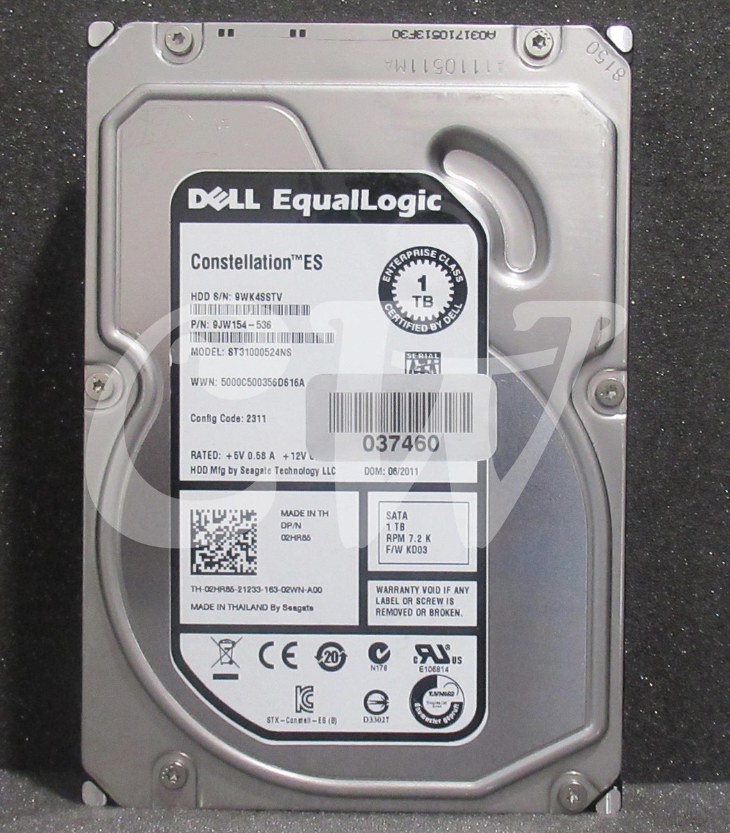 DELL 2HR85 DELL EQUALLOGIC 1TB 7200RPM 3.5 SATA HDD (更新済み