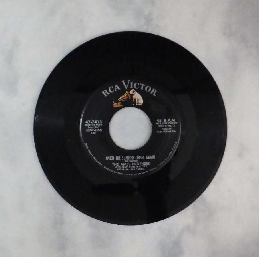 THE AMES BROTHERS Red River Rose / When The Summer Comes Again RCA ...