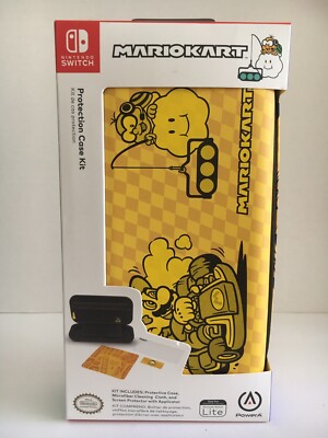 PowerA Case Mario Kart Edition for Nintendo Switch Lite Protection Case Kit New