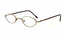 Calabria Flex Plus 92 in Brown Satin Designer Reading Glasses X-SMALL Kids 44mm