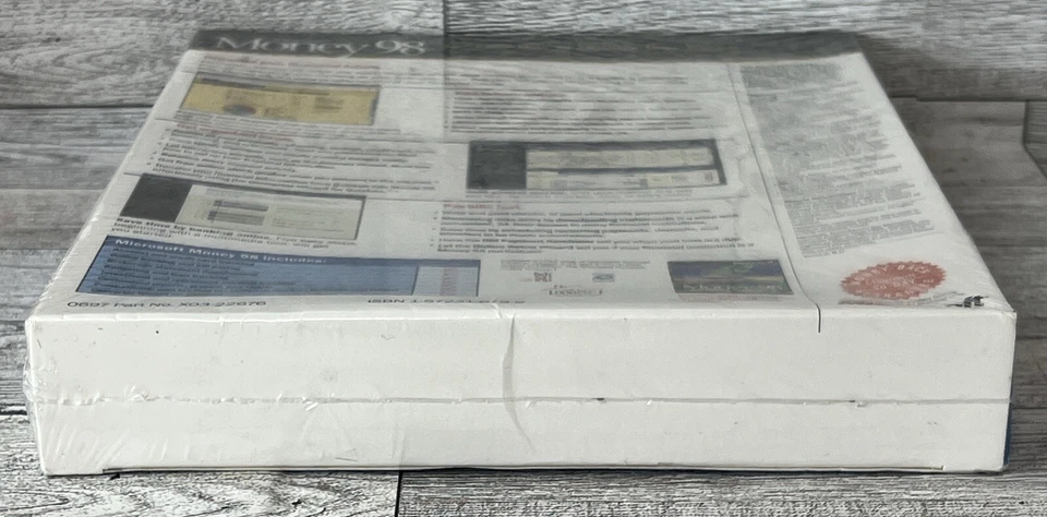 Vintage Microsoft Money 98 PC CD-ROM Software Windows 95/NT Big Box USA Made NEW - Image 4 of 4