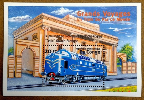 VINTAGE CLASSICS - Congo 2001 - Deltic, World Trains - Souvenir Sheet - MNH - Picture 1 of 1