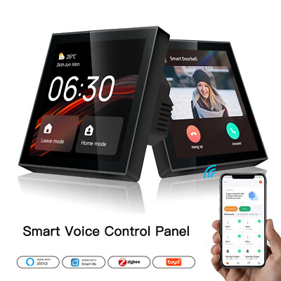 4'' Tuya Wifi Smart Touch Screen Center Control Panel Built-in ZigBee Gateway RM