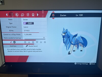 Shiny Zacian Pokemon Schwert und Schild