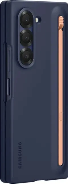 GENUINA Funda Samsung Slim S Pen con S Pen para Galaxy Z Fold6 - Azul Marino CAJA ABIERTA Foto 2 de 2