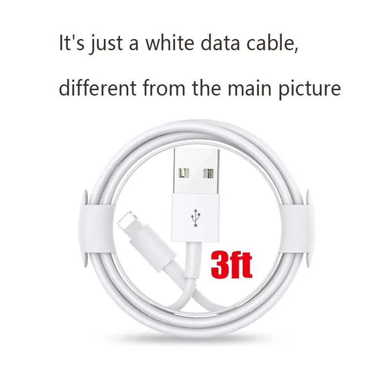 Braided Fast Charger Cable Heavy Duty USB lot Cord For iPhon