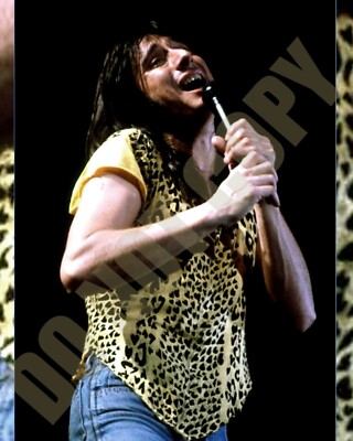 Steve Perry Journey Wearing His Famed Yellow Leopard Shirt At Concert 8x10 Photo