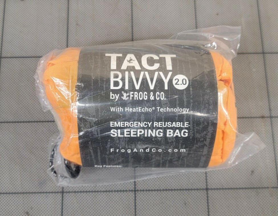 Tact Bivvy Emergency Sleeping Bag, Compact Ultra Lightweight-GREAT DEAL  NEW!