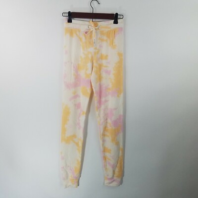 Tie Dye Jogger Pants Pink Peach NWT 