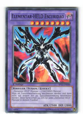 Yugioh ELEMENTAR-HELD ESCURIDAO , sp13-de046 Common deutsch Excellent 